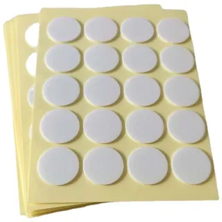 Dochtaufkleber, 200 Stück Kerzendocht Aufkleber, Hitzebeständigkeit Doppelseitige Aufkleber Schaumstoff Klebepunkte Kerzen Dochte Herstellung Aufkleber,Kerze Docht Aufkleber Φ 2cm, Fest in Heißem