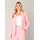 Jackenblazer Yella Damen Gr 48 soft pink Web Obermaterial 80 Polyester 16 Viskose 4 Elasthan unifarben normal hüftbedeckend tiefer V-Ausschnitt mit 1-Knopf-Verschluss und Viskose