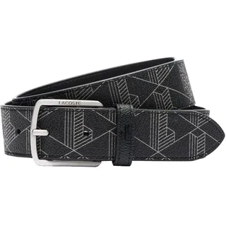 Lacoste Herrengürtel Lederimitat schwarz 95 cm