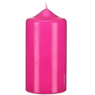 6 Spitzkopf Stumpen Kerzen Fuchsia Pink 150 x Ø 70 mm, Kerzen in Cellophan, KOPSCHITZ Qualitätskerzen in RAL Qualität Made in Germany, Kerzen, Anlass, Advent, Weihnachten, Festtag, Festtagskerzen