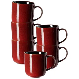 Ritzenhoff & Breker Gambia Kaffeetasse 0,4 l Rot 6 St.