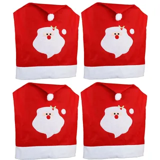 Novaliv Stuhlhussen Rot 4er Set