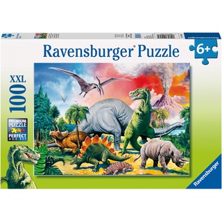 Ravensburger Puzzle 100/150 Teile XXL (100 Teile XXL, Unter Dinosauriern)
