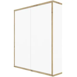 WELLTIME Morena Hängeschrank 60 x 70 x 15 cm Weiß Holz