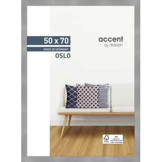 Accent by Nielsen Holz Bilderrahmen Oslo ca. 50x70cm in Farbe Silver