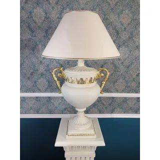 JVmoebel Nachttischlampe Vasenförmige Standleuchte mit Griffen in elegantem Design, Made in Europa weiß