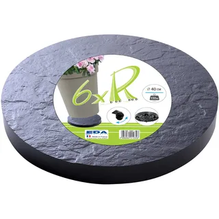 Eda Rolluntersetzer, grau, ca. Ø 40 x H 4,5 cm