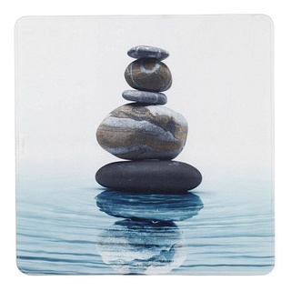 WENKO Duschmatte Meditation blau 54,0 x 54,0 cm