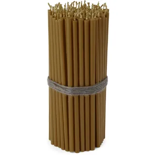 NKlaus - 100x Stabkerzen braun Rußfrei Tropffrei dünn L 16cm Premium Paraffinwachs 36114