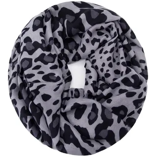 Glamexx24 Damen Schal Leo Muster Langschal Loop Schlauchschal Tuch XXL Loopschal Mädchen Animal Print Tuch