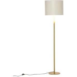 HOMCOM Stehleuchte mit Kunstleder-Schirm 40 x 160 cm (ØxH)   Wohnzimmerlampe Standleuchte Stehlampe Lampe