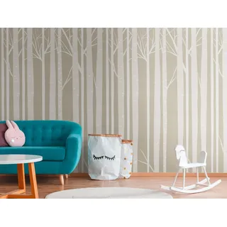 A.S. Création living walls Kindertapete The Wall, Waldtapete, grau 382951 bunt
