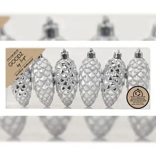 MAGIC: The Gathering ROLLER Christbaumschmuck & Silber - 6 Zapfen - 9 cm