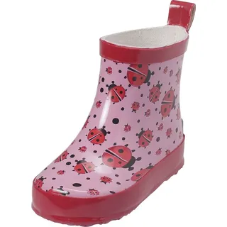 Playshoes Gummistiefel kurz Marienkäfer Gr. 19 - Rosa - 19