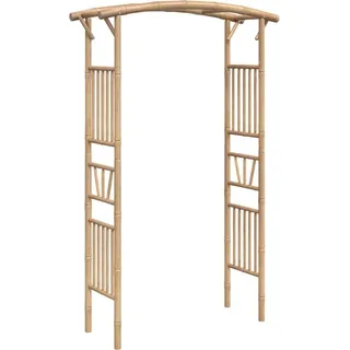 vidaXL Rosenbogen Bambus 118 x 40 x 187 cm Braun