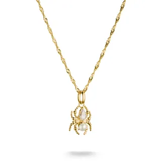 Thomas Sabo Kette mit Anhänger True Romance Spinnen-Design Goldfarben/Gold