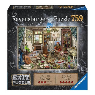 Ravensburger EXIT PUZZLE Das Künstleratelier Puzzle, 759 Teile