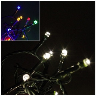 Lichterkette LED Lichterkette 120LED Netzbetrieb Farbwechsel Weihnachtsbeleuchtung, für Innen- und Außenbereiche grün