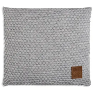 Knit Factory Dekokissen Knit Factory Juul Kissen Grau/Beige - 50x50