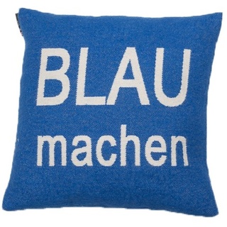 David Fussenegger Kissenhülle Nova 'Blau machen' 40 x 40 cm Königsblau
