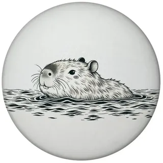 speecheese Magnet Schwimmendes Capybara Niedliches Dickes Capybara Süßer | Magnetheld schwimmend im Wasser Ideal für See-Liebhaber und Nagetier-Fans