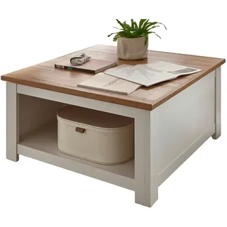 furn.design Hemsby Weiß Eiche 95 x 50 x 95 cm