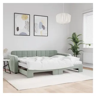vidaXL Tagesbett 80 x 200 cm Hellgrau