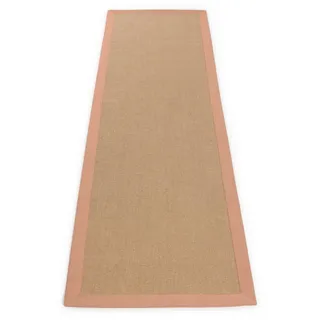 carpetfine Sisal Sisalteppich 70 x 200 cm Orange