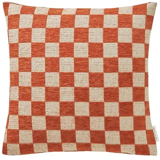 Tom Tailor Kissenbezug Checkerbox 45 x 45 cm Orange