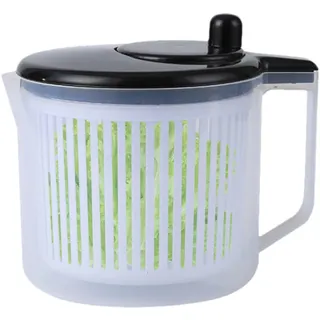 Salatschleuder, kleine Salatschleuder, Lebensmittelqualität, Obstwascher, Gemüsetrockner, Spinner mit Griff, entfernt überschüssiges Wasser aus und Gemüse