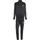 3-Streifen Fleece Trainingsanzug Schwarz M