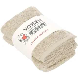 VOSSEN Sleepy Snoopy Handtuchset 30 x 50 cm beige 2 St.