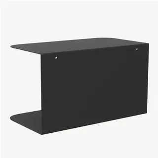[en.casa] Wandregal 40 x 23 x 23 cm Schwarz