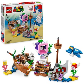 LEGO Super Mario Dorrie und das versunkene Schiff – Erweiterungsset, Spielzeug mit Figuren inkl. Cheep-Cheep, Happ-Cheep und Blooper, Gamer-Gesch...
