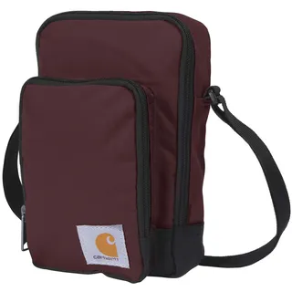 Carhartt Crossbody-Tasche, robuste, verstellbare Umhängetasche mit Reißverschluss für Männer und Frauen, Portweinrot - Einheitsgröße