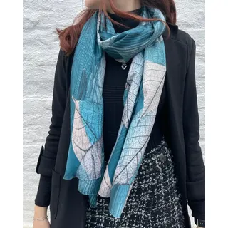 ITALY VIBES Modeschal - MARIELLA - Pashmina - gemustert blau