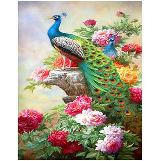 DCIDBEI 5d Diamant painting Set gerahmt malen nach Zahlen für Erwachsene diy Diamond Malerei Mosaic Klebebilder Wanddeko 40x30cm Home Dekoration