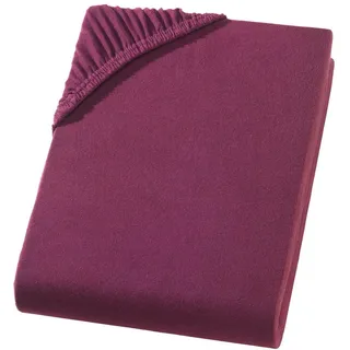 Carpe Sonno Spannbettlaken Jersey 120 x 200 cm Bordeaux