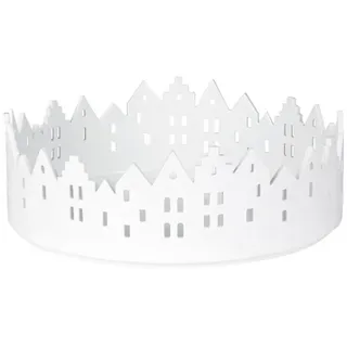 Räder Design Windlicht Räder Stadtschale 18,5 cm Schale Weiß Porzellan mit Relief 92144