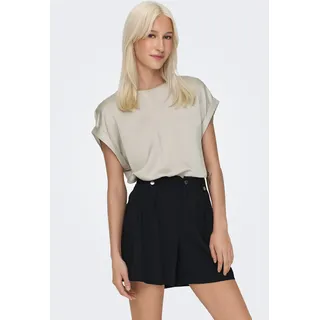 Only Onllieke S/S Satin Mix Top Beige L