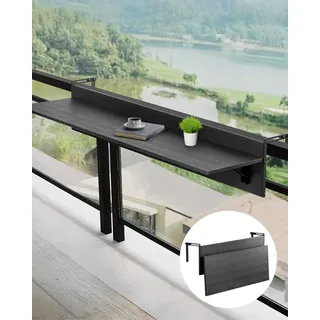 Vevor Balkontisch 80 x 30 x 22 cm Schwarz