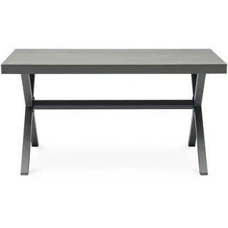 Idimex WINDY Gartentisch 150 x 90 x 75 cm grau