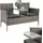 133 x 63 x 84 cm grau meliert inkl. Tisch