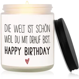 Geburtstagsgeschenk für Frauen, Duftkerze Geschenke für Frauen, Happy Birthday Geschenk für Freundin, Geschenkideen für Schwester, Kollegen, Mama, Papa, Oma, Opa, Männer, Freunde