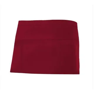 VELILLA Kurzer Vorbinder mit Tasche ⚥ 190 g/m2 Maroon One Size