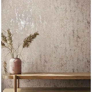 Marburg Vliestapete Tapete Calm Concrete, geprägt, urban, moderne Vliestapete für Wohnzimmer Schlafzimmer Küche beige|braun