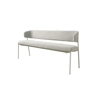 Schöner Wohnen Sitzbank Polsterbank Grau 163 x 80 x 56 cm