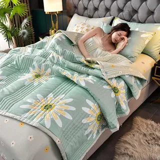 uyeoco Tagesdecke Baumwolle Bettüberwurf Boho Stil Sommer Bettdecke 200 * 230cm Steppdecke Doppelbett Gesteppte Bunte Decke Set Patchwork Wohndecke Für Schlafzimmer (Color : D, Size : 150 * 200cm)