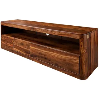 MASSIVMOEBEL24.DE Toronto TV-Lowboard 190x50x60 cm Dunkelbraun Holz