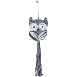 Sharplace Makramee-Wanddekoration, handgewebter -Wandteppich, Boho-Ornament, Eule, Makramee-Wandbehang für Kinderzimmer, Fenster, Wohnzimmer, Zuhause, 60cmx14cm